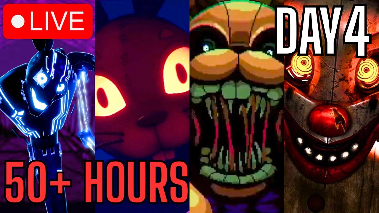 THE FINAL DAY OF THE FAZATHON!?! 100% FNAF MARATHON! Vtuber 100%s all Fnaf Games