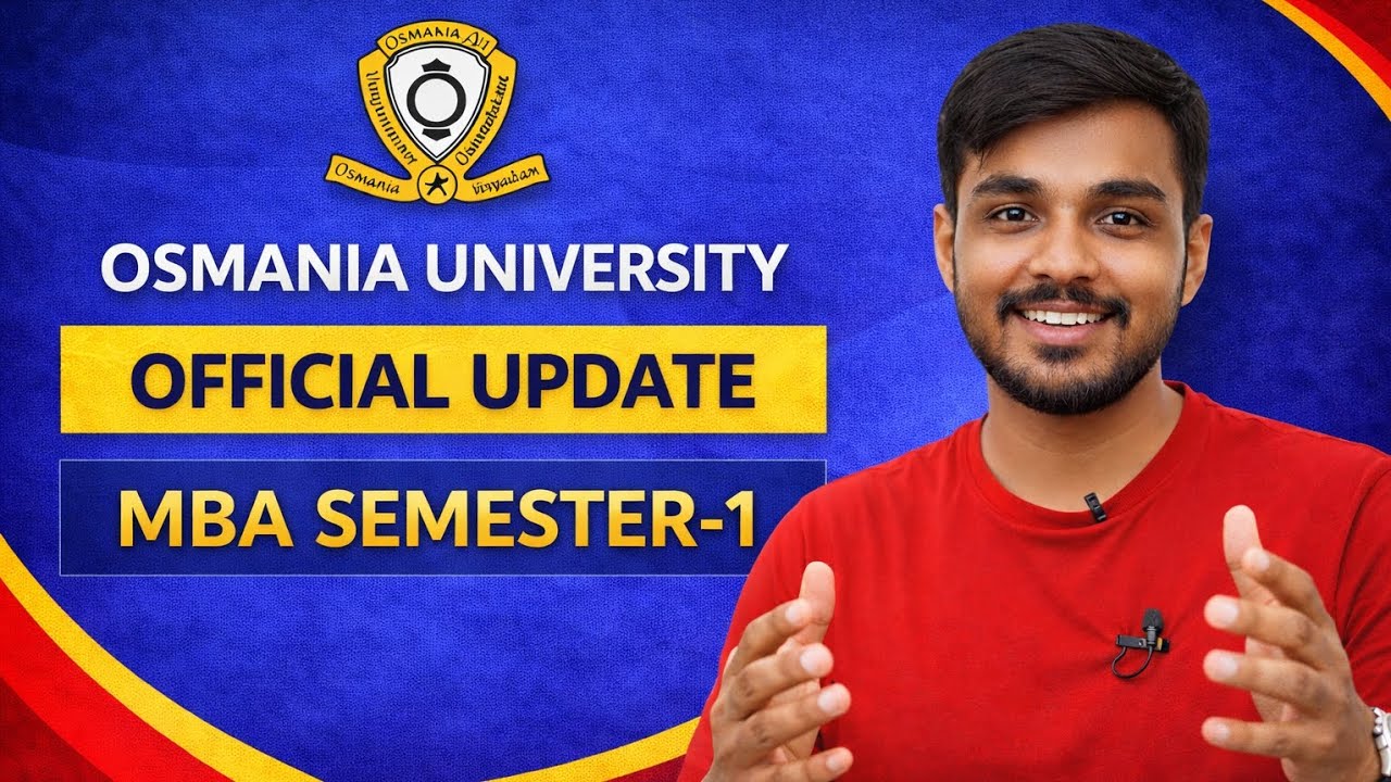 MBA SEM-1 Economics for Managers Exam Postponed | Osmania University Official Update