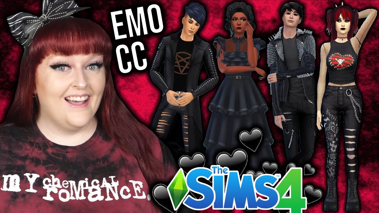 My Sims 4 CC is an Emo Goldmine 🖤