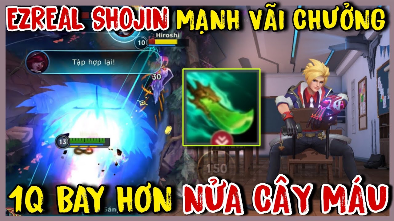 TỐC CHIẾN : Ezreal Bắn Q Siêu Thốn Với Shojin Mới