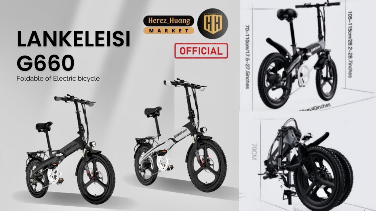 REVIEW SEPEDA LIPAT LANKELEISI G660! FRAME 20INCH MOTOR LISTRIK 400WATT JARAK TEMPUH 35KM!