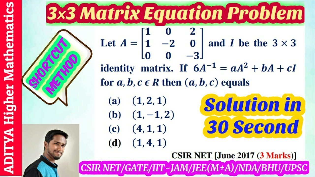 Matrices Short Tricks || CSIR NET mathematics Short tricks || GATE Maths tricks || JEE maths tricks