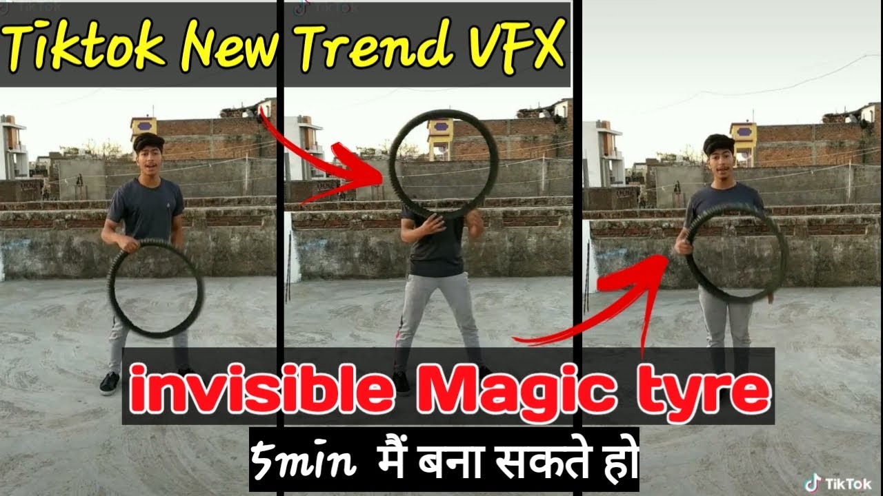 Tiktok New Viral Trend tyre Vfx Tutorial | Tiktok Tyre Magic VFX Video Kaise banaye