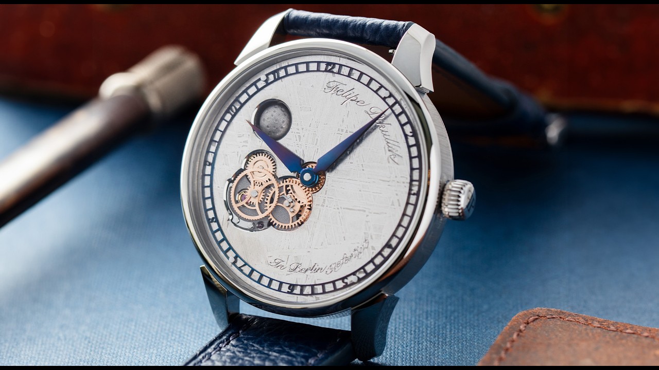 Extremely Rare Meteorite Dial Watch by Young German Watchmaker!