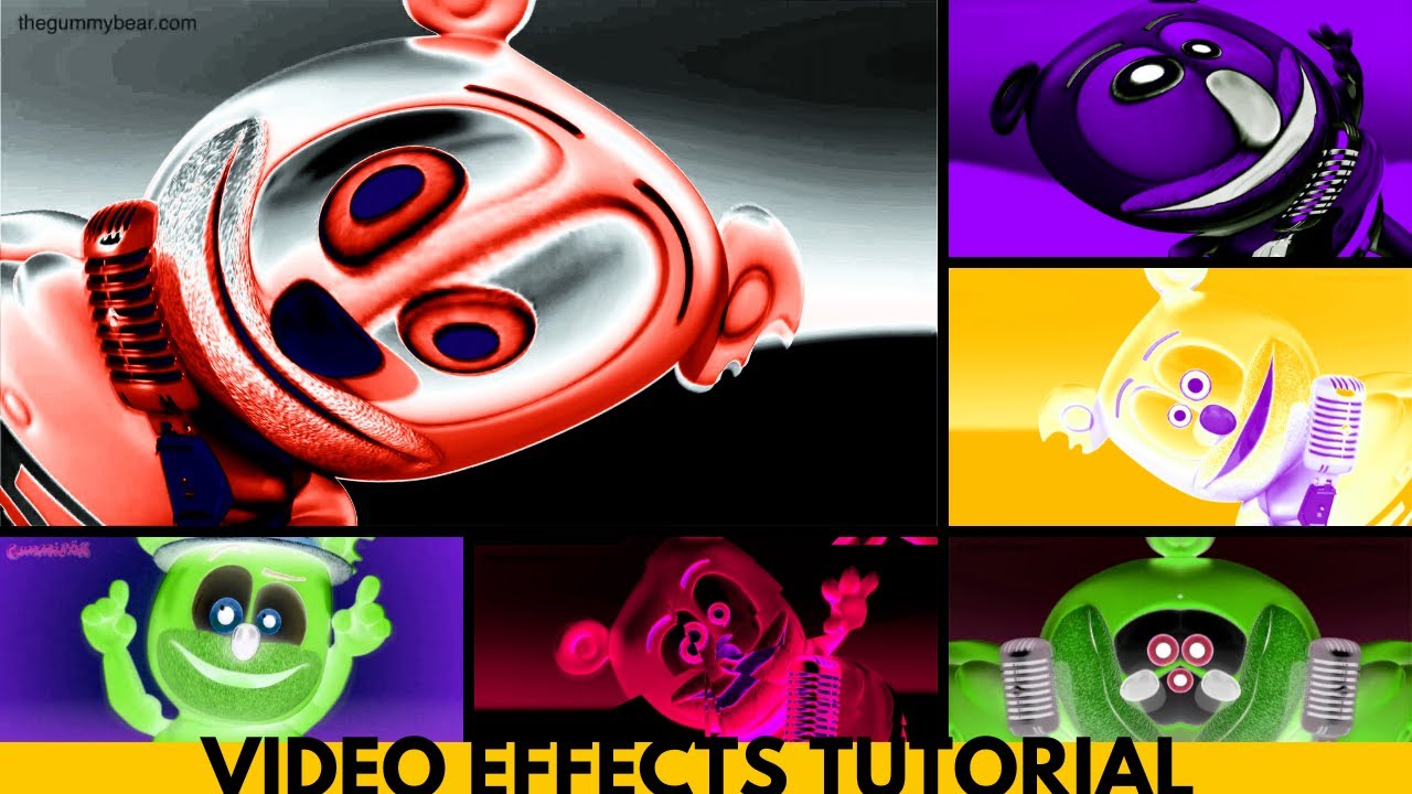 (VIDEO TUTORIAL) COLORFUL EFFECTS SCATMAN X Gummy Bear Gummibär Song 3 | VIDEO/AUDIO Effect EDIT