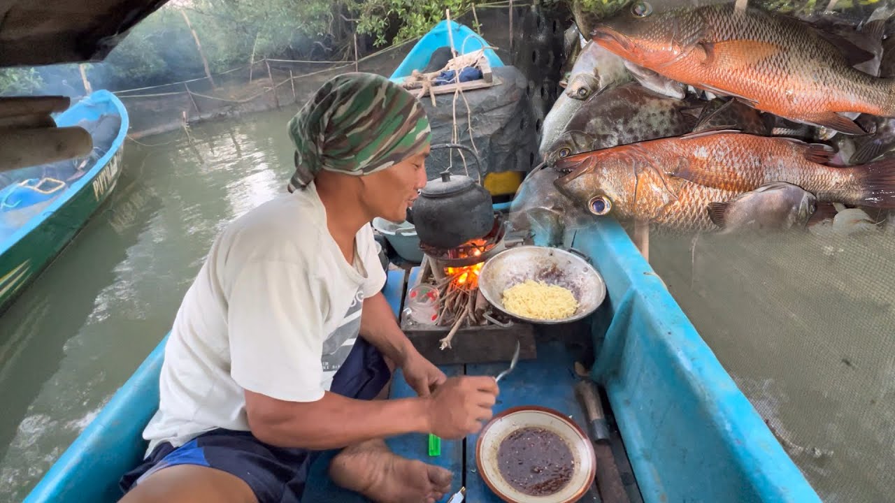 Rejeki melimpah 1hari 1 malam pasang perangkap saat Berpuasa dapat banyak ikan dan udang 