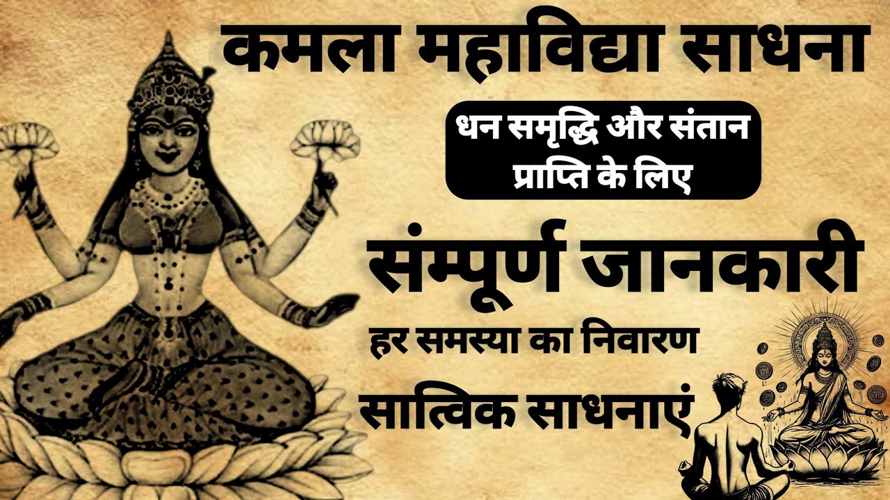 Kamla Mahavidya Sadhana | कमला महाविद्या साधना | संतान प्राप्ति के लिए |#tantra