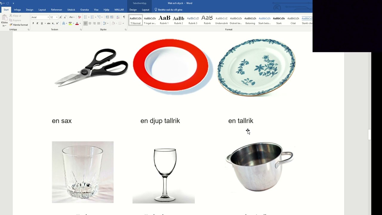 Redskap i k&ouml;ket
