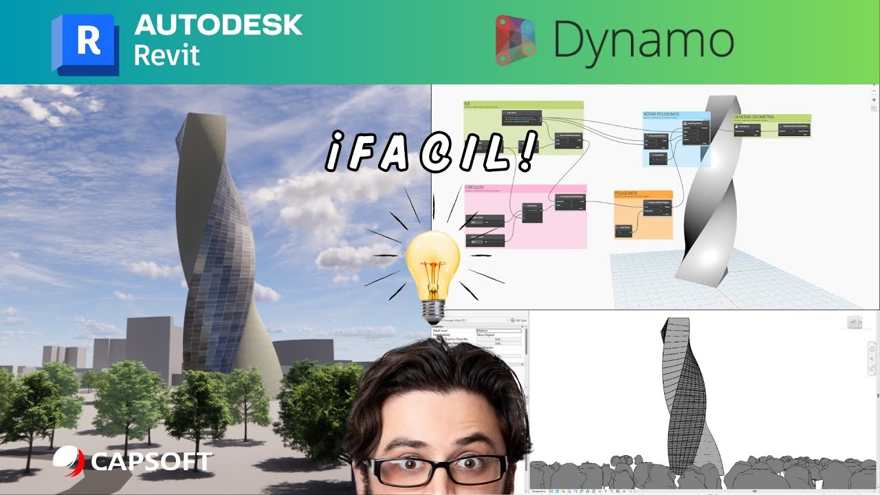 🚀 Diseño Paramétrico en Dynamo | Crea formas complejas fácil! 🧱