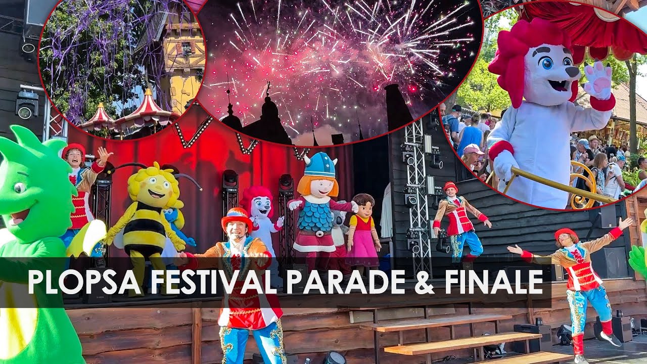 Plopsaland Deutschland: Plopsa Festival Parade & Finale, Feuershow, Kids Disco, Abschlussfeuerwerk
