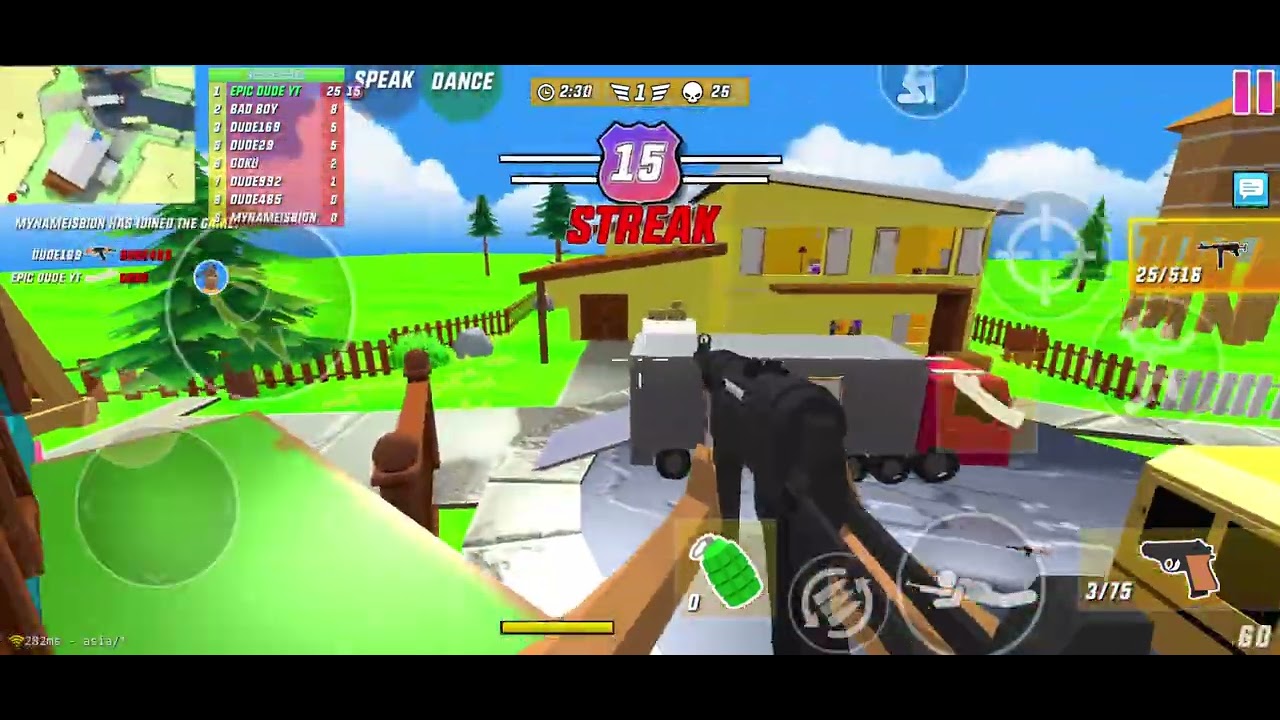 Mp40 41 kills 3 deaths noob town dude theft wars.