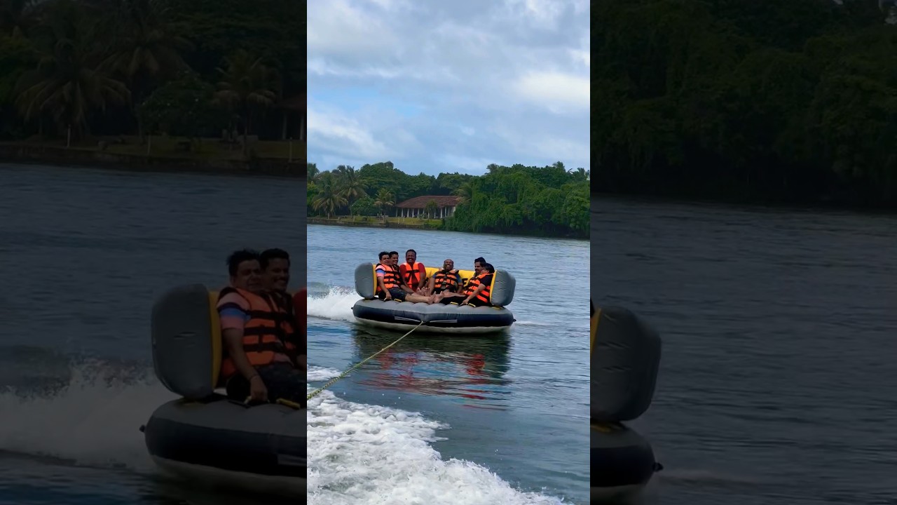 Sofa ride 🍩🇱🇰 #watersports #srilankatravel #bentota