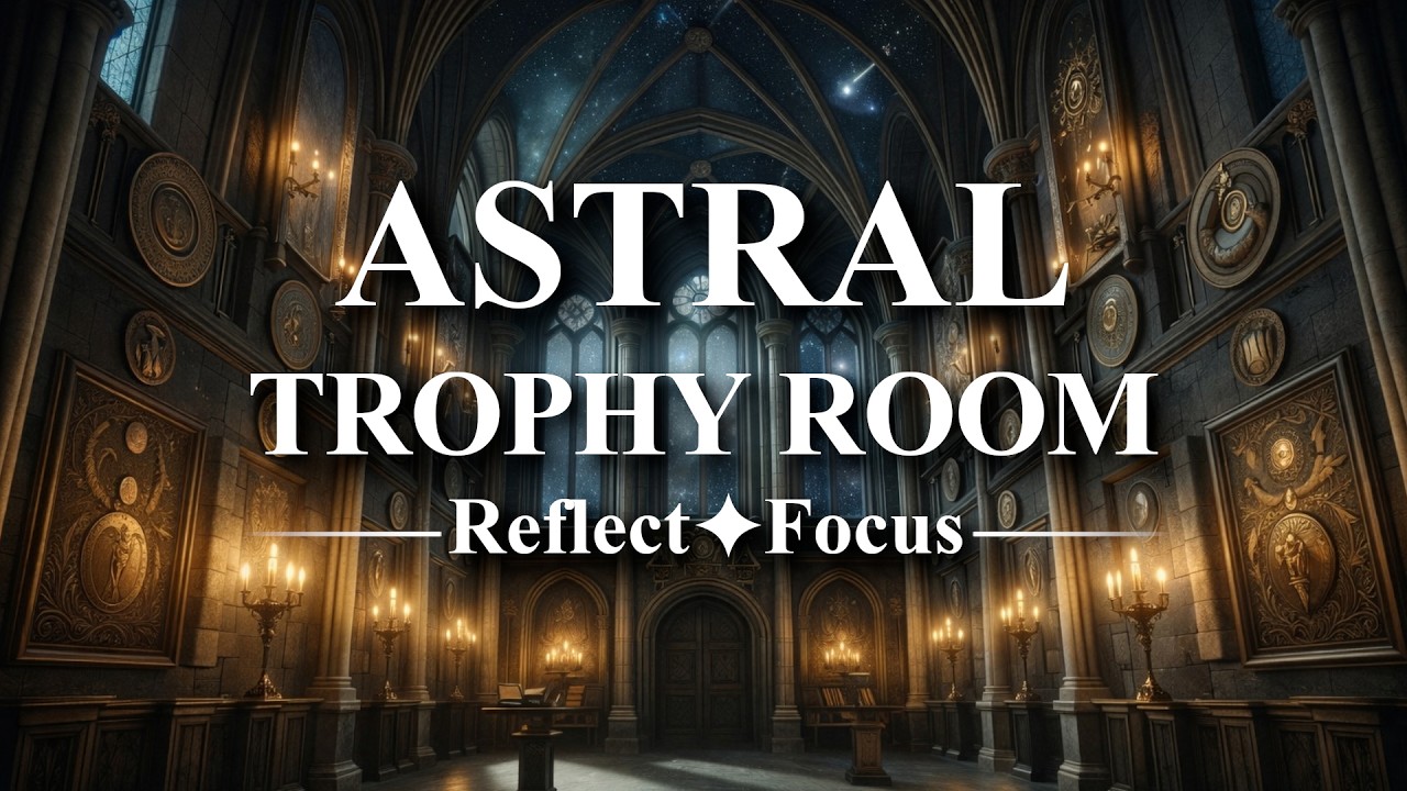 Astral Trophy Room ✦ Magical Ambient Music for Reflection & Calm Focus (3 Hours)