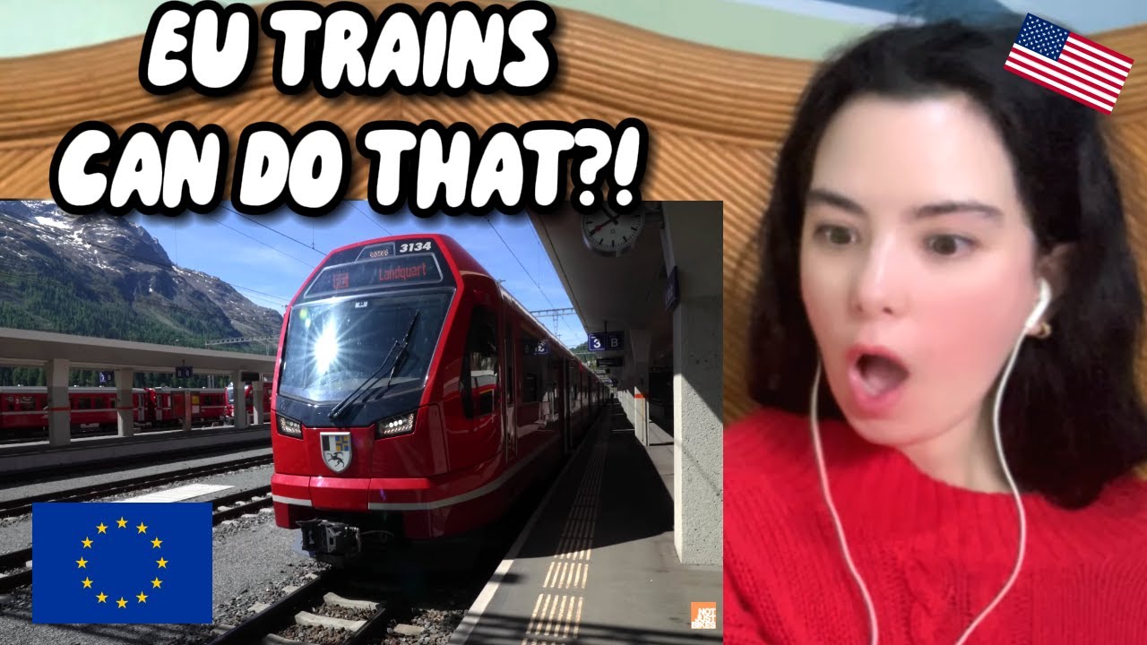 American Reacts to Why Swiss Trains are the Best in Europe