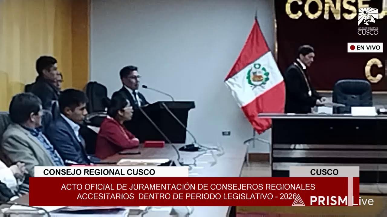 ((🔴)) #ENVIVO / Acto Oficial de Juramentación de Consejeros Regionales Accesitarios