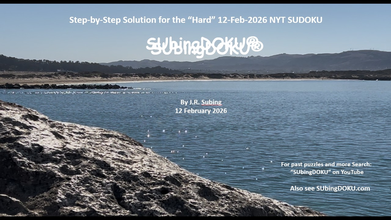 02 SUbingDOKU Hard NYT 12 Feb 2026