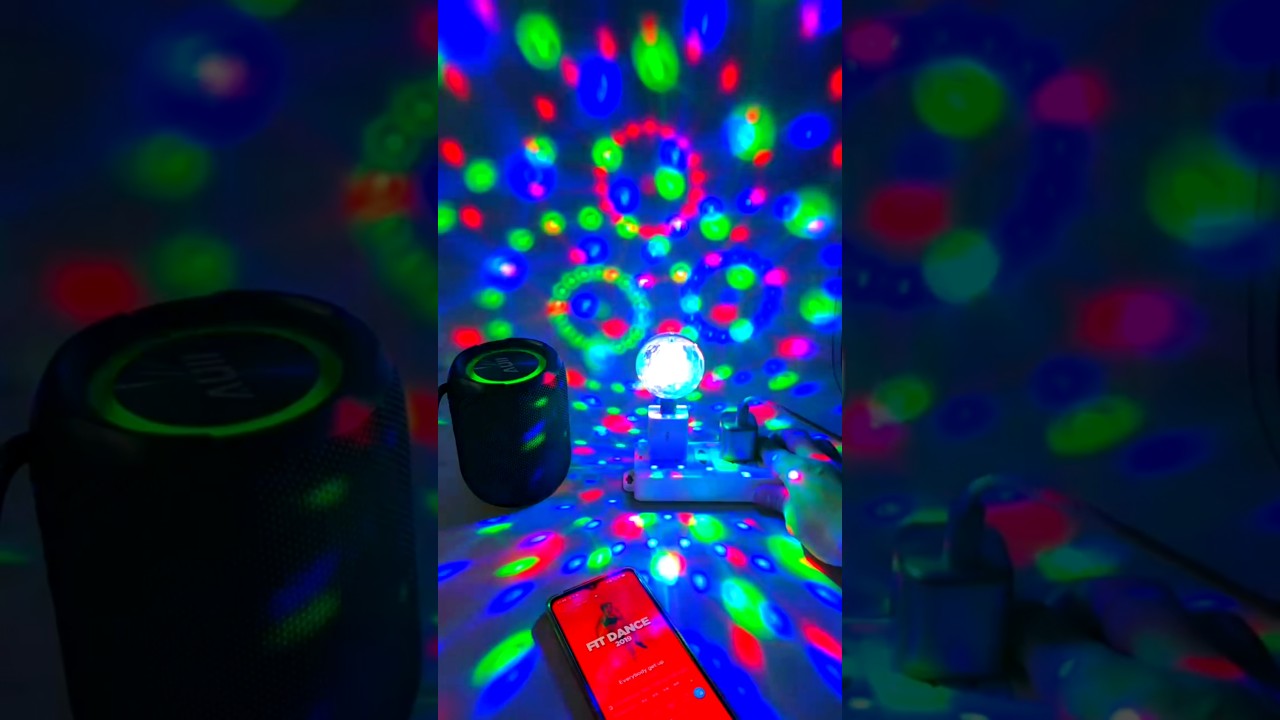 Usb Mini Led Disco Magic Ball Lights, Sound Sensor Led Small Magic Ball Light 🌐 #magicballoons