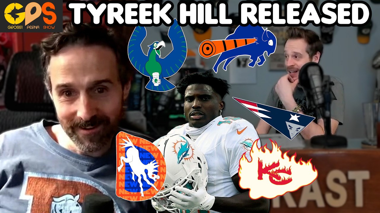Dolphins Cut Tyreek Hill. Who Will Sign Him? (Grossi Perna Show)