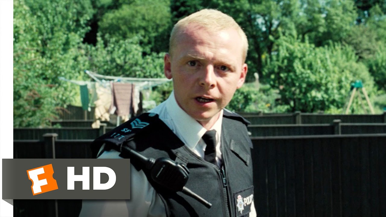 Hot Fuzz (2/10) Movie CLIP - Fence Jumping (2007) HD