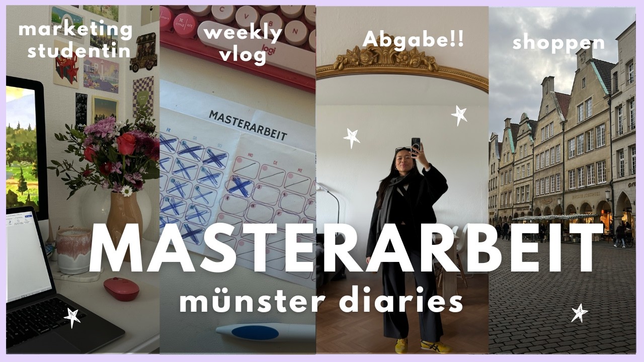 MÜNSTER WEEKLY VLOG: Masterarbeit Abgabe, letzte Uni Woche, Marketingstudentin | Laica Vergara
