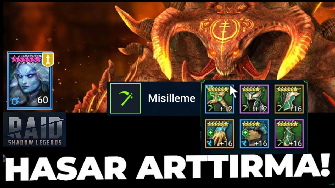 Misilleme Seti ile &Ccedil;ILGIN HASARLAR VUR! | RAID: Shadow Legends T&uuml;rk&ccedil;e