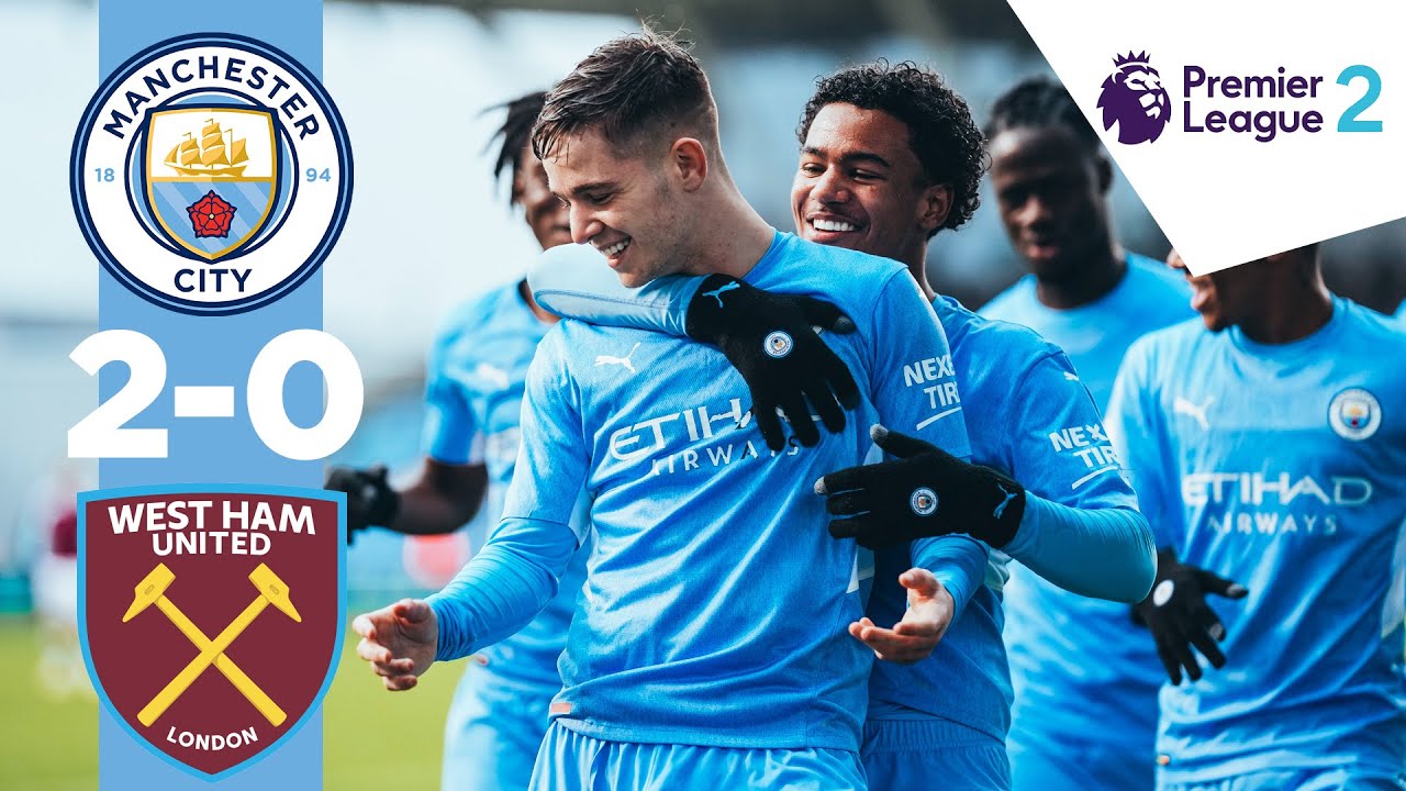 James McAtee Scores a Panenka! | Man City 2-0 West Ham United | Premier League 2