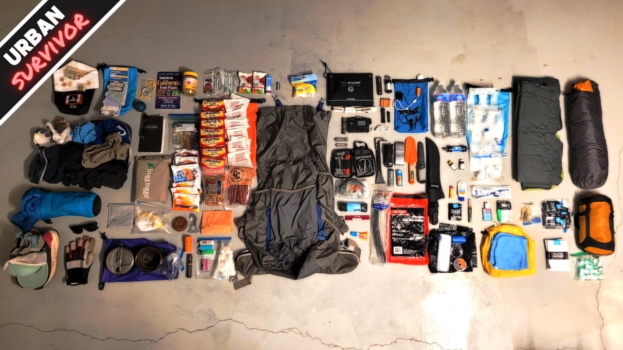 Мой городской тревожный рюкзак INCH Bag! 7+ дней, 16 920 калорий 💧+🔥+🍫+🔋+🏕️
