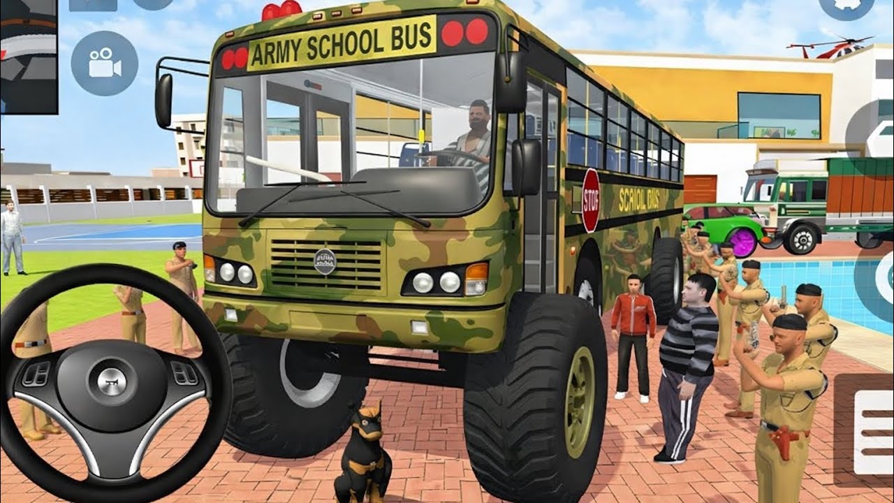 🚀Indian Theft Auto Franklin Order In Indian🤩 Army bus 🚌 And  red bike Indian Police SUV Game