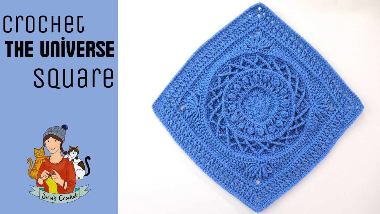 Crochet The Universe Square Motif / Beginner Friendly Tutorial