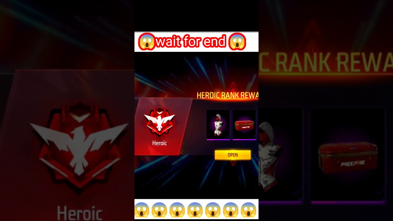 new cs rank heroic rewards😱😱#freefire #shorts #ytshorts #short #csrank #ff#viral
