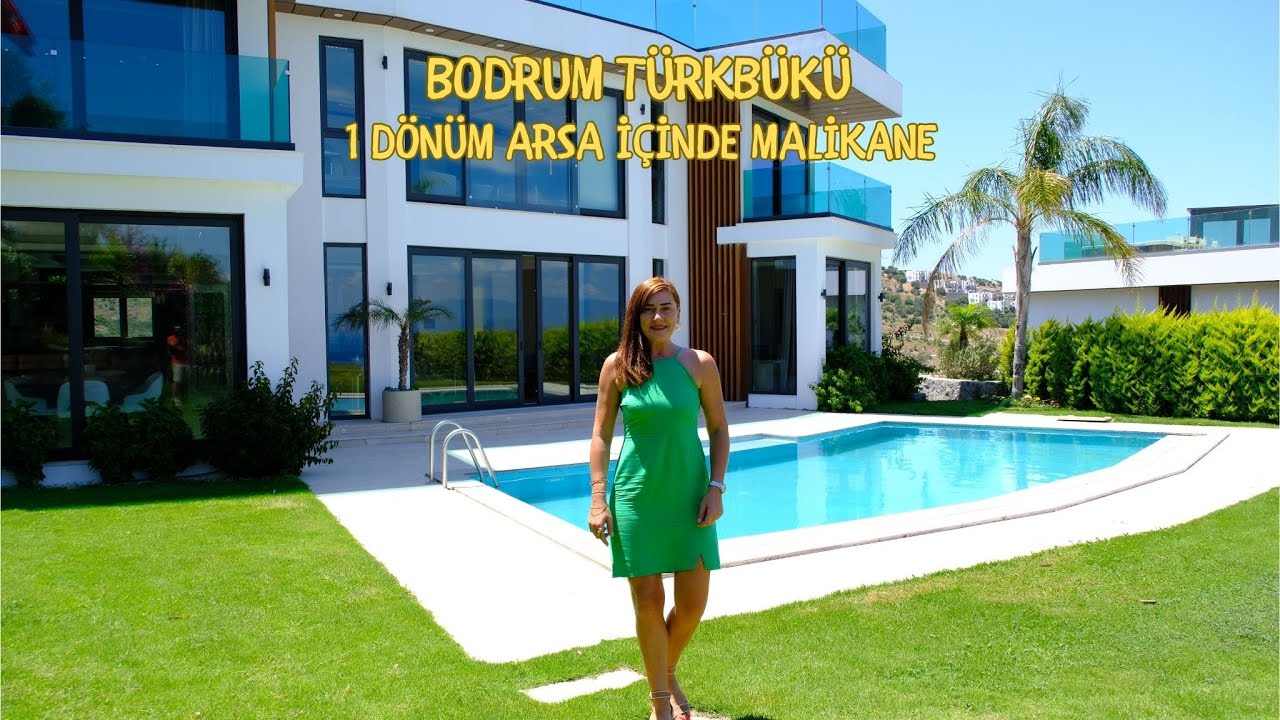 Bodrum Türkbükü Deniz Manzaralı 1 Dönüm İçinde Villa