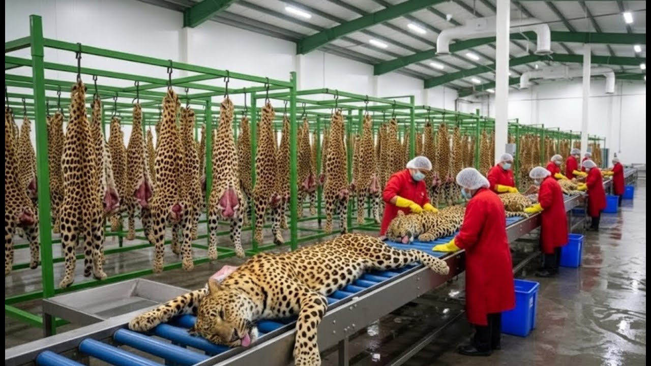 Inside the Leopard-Leather Factory: From Exotic Hide to Luxury Handbag (Full Process)