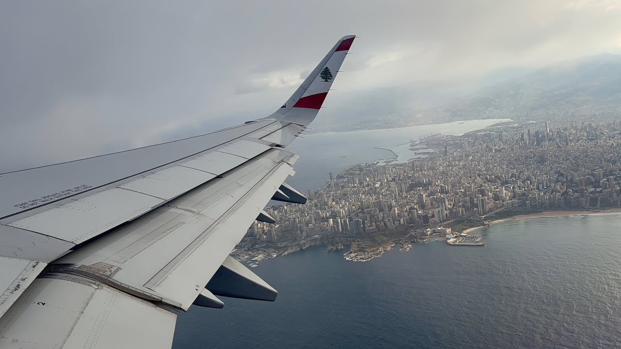 Middle East Airlines A321neo take off from Beirut