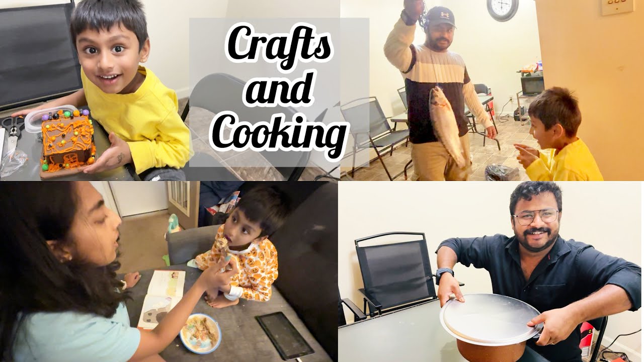 ചിക്കൻ മഖ്ലുബ yum കുടുംബ സമയം . Chicken Maqluba and Haloween craft night ❤️