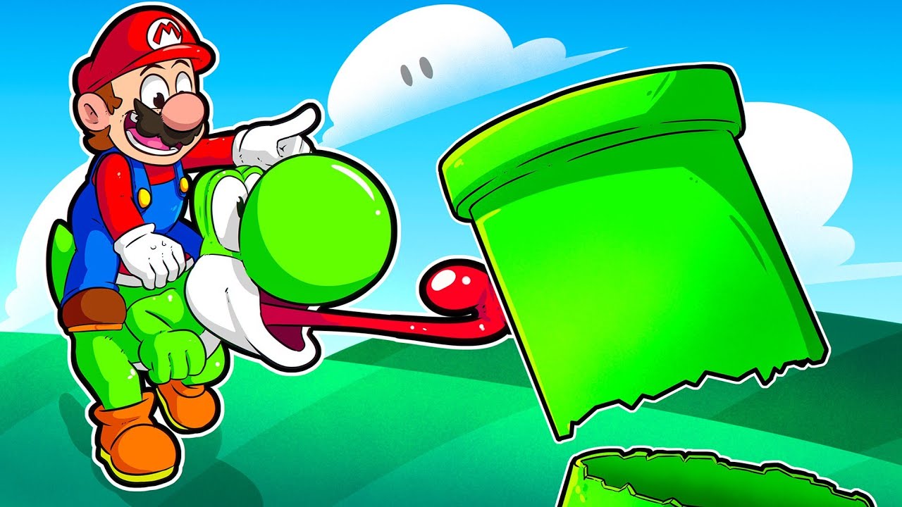 MARIO WORLD, mas o Yoshi engole a FASE INTEIRA!