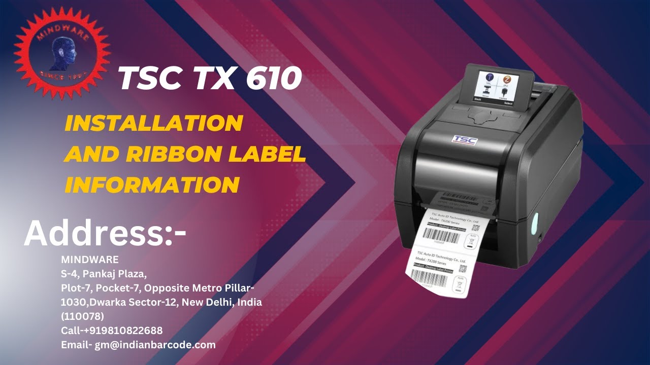 TSC TX610  -- 600 dpi printer buy only from MINDWARE call 09810822688 or VISIT US MINDWARE DWARKA