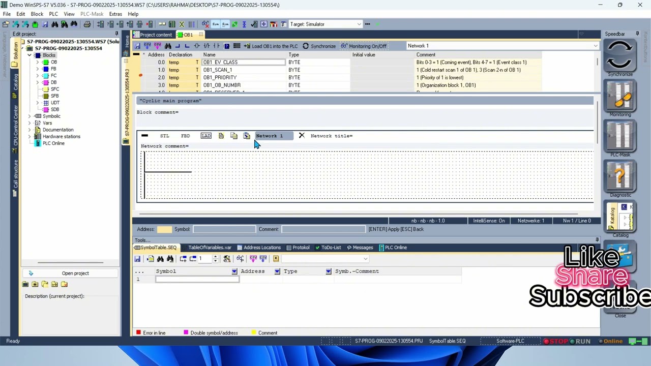 WINSPS-S7 SIMULATION