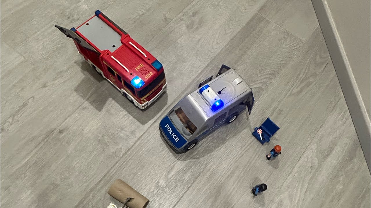 Playmobil emergenza polizia vigili del fuoco