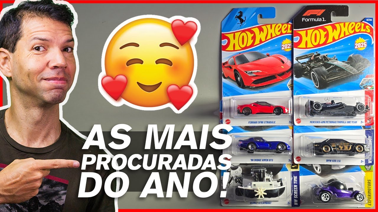 AS QUERIDINHAS! AS MINIATURAS MAIS PROCURADAS DO ANO DA HOT WHEELS LINHA 2025 - PARTE I