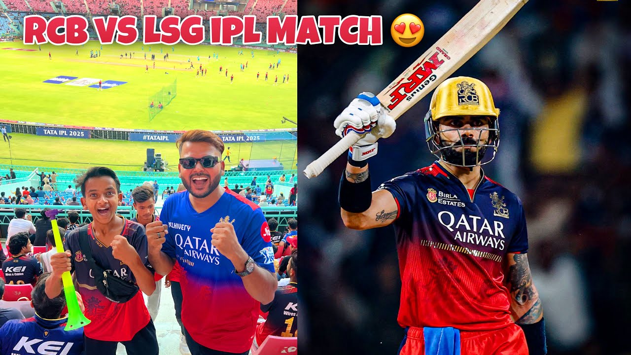 Ipl Match RCB vs LSG In Lucknow ⚡️Virat Kohli ki Class Batting 😍