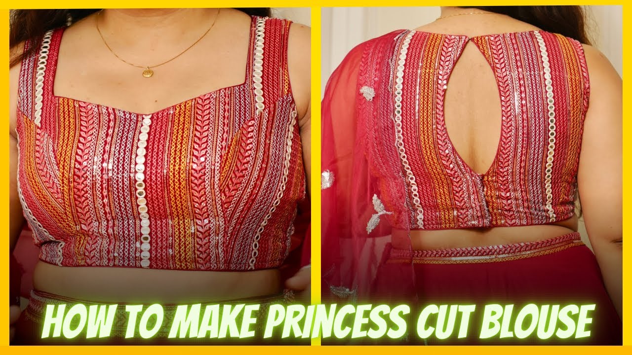 How to Make Designer Princess cut Blouse Cutting and Stitching |Piping Making|Maina Thapa
