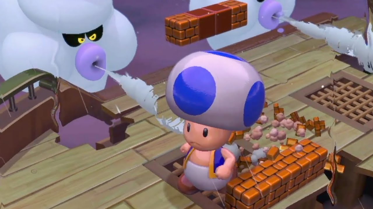 Super Mario 3D World Walkthrough Part 10 - World Mushroom