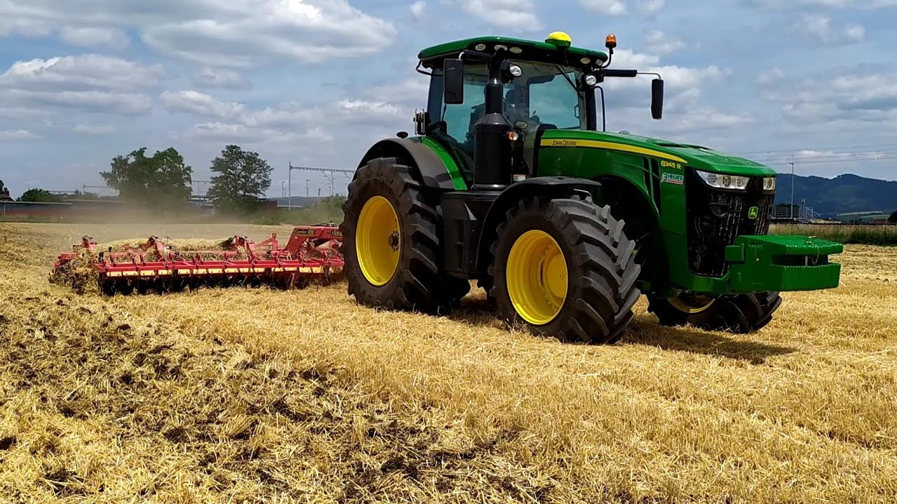 John Deere 8345R + VÄDERSTAD Carrier 820 | Diskovanie 2019