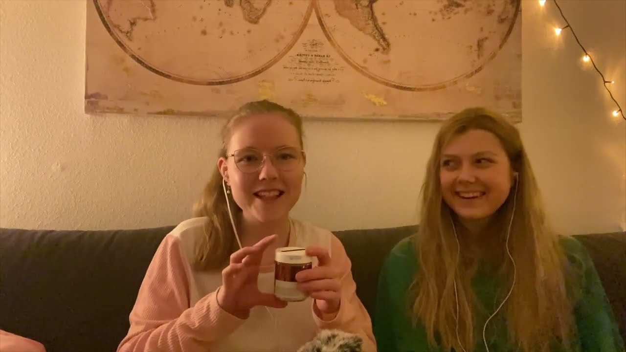 Friend tries ASMR for the first time | ASMR Anfängerin (german) 🫶🏻🥰