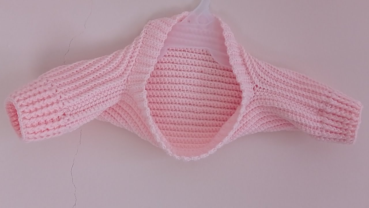 LA MANERA MAS FÁCIL DE HACER UN BOLERO A CROCHET PASO A PASO -