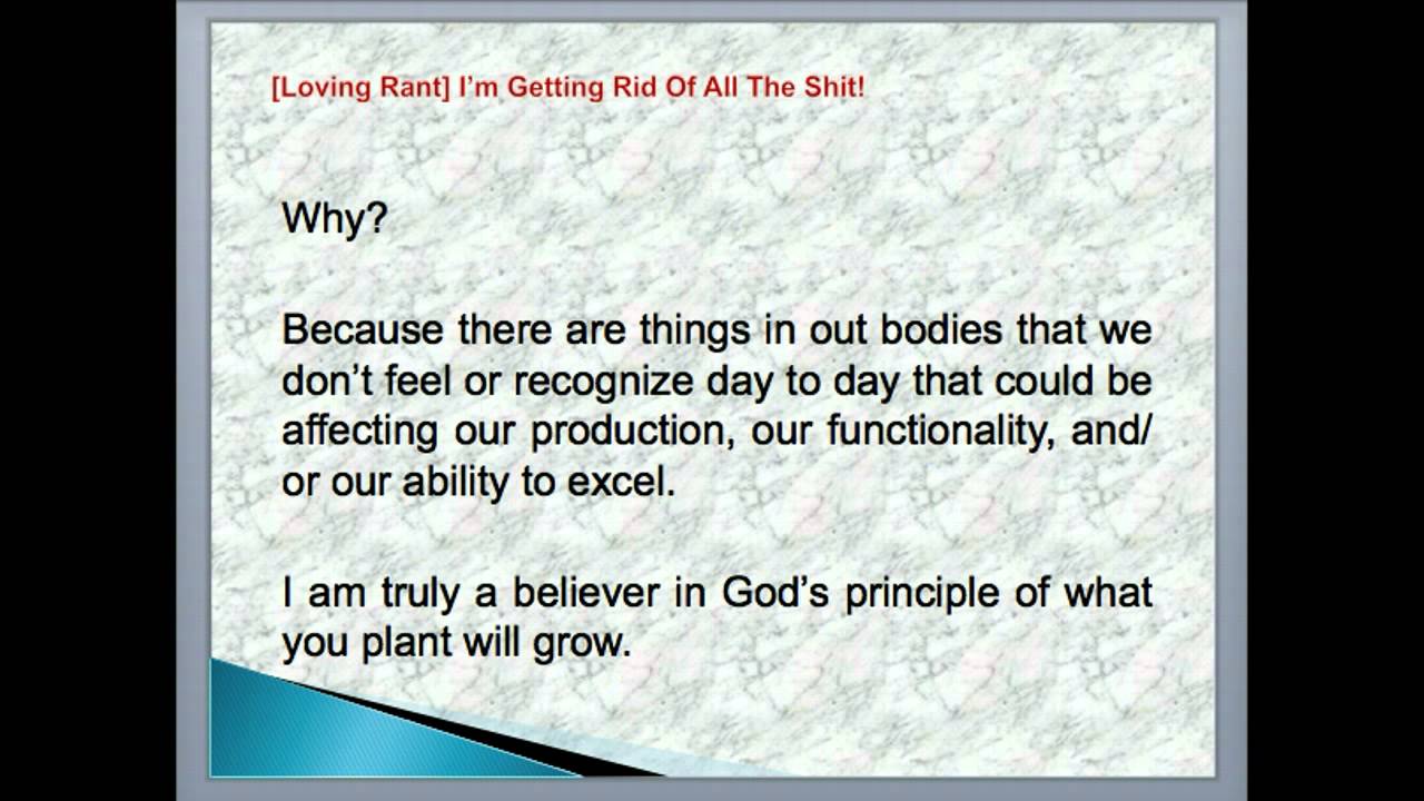 I'm Getting Rid Of All The Shit|Tracey Walker's Loving Rant