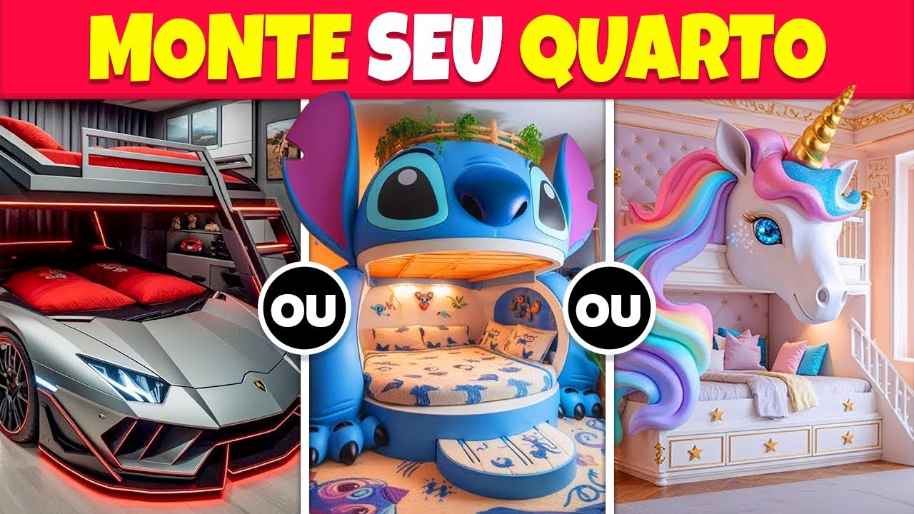 O que Você Prefere...? Monte o seu Quarto dos Sonhos 🛏️😍🌈