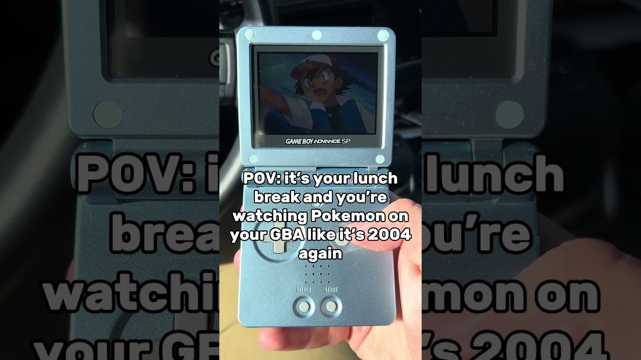 Watching Pok&eacute;mon on a GBA Hits Different in 2025 #gba #pokemon