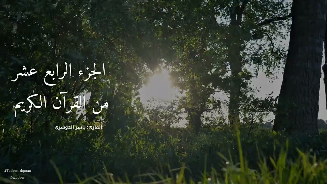 الجزء الرابع عشر من القرآن الكريم كامل | تلاوة ياسر الدوسري 