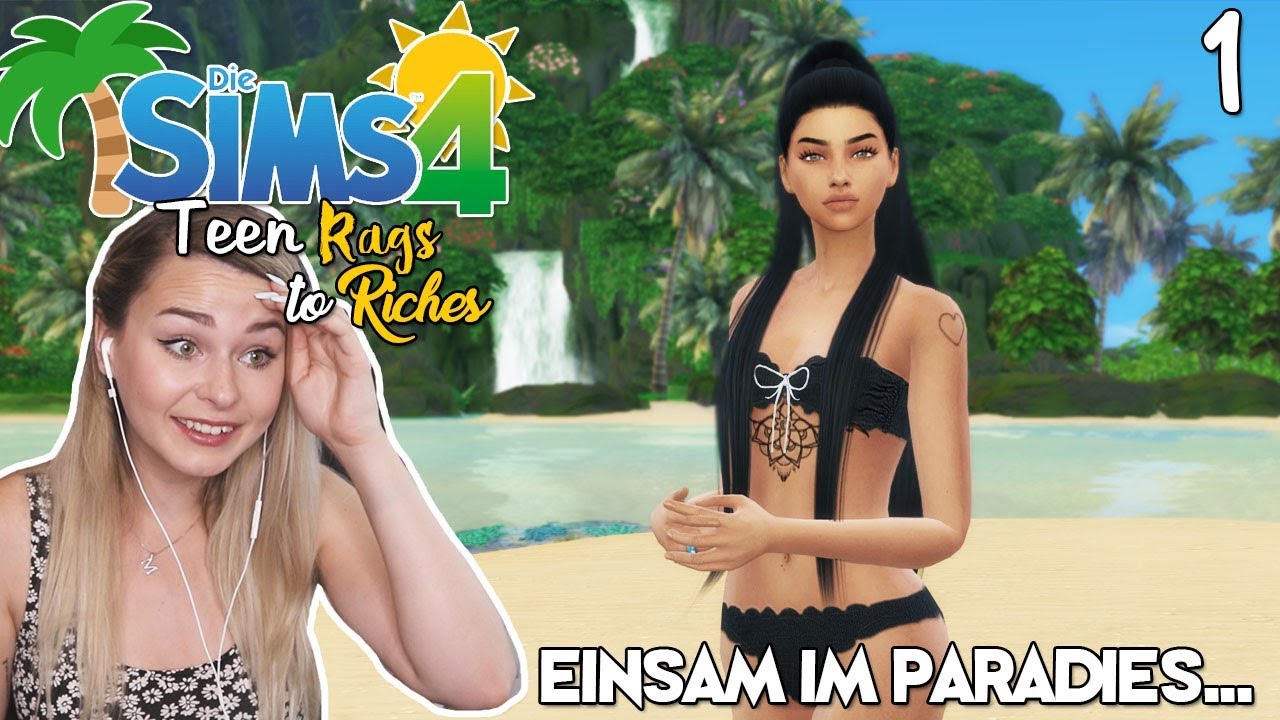 16 Jahre alt & Gestrandet im Paradies - Die Sims 4 Teen Rags to Riches #1  | simfinity